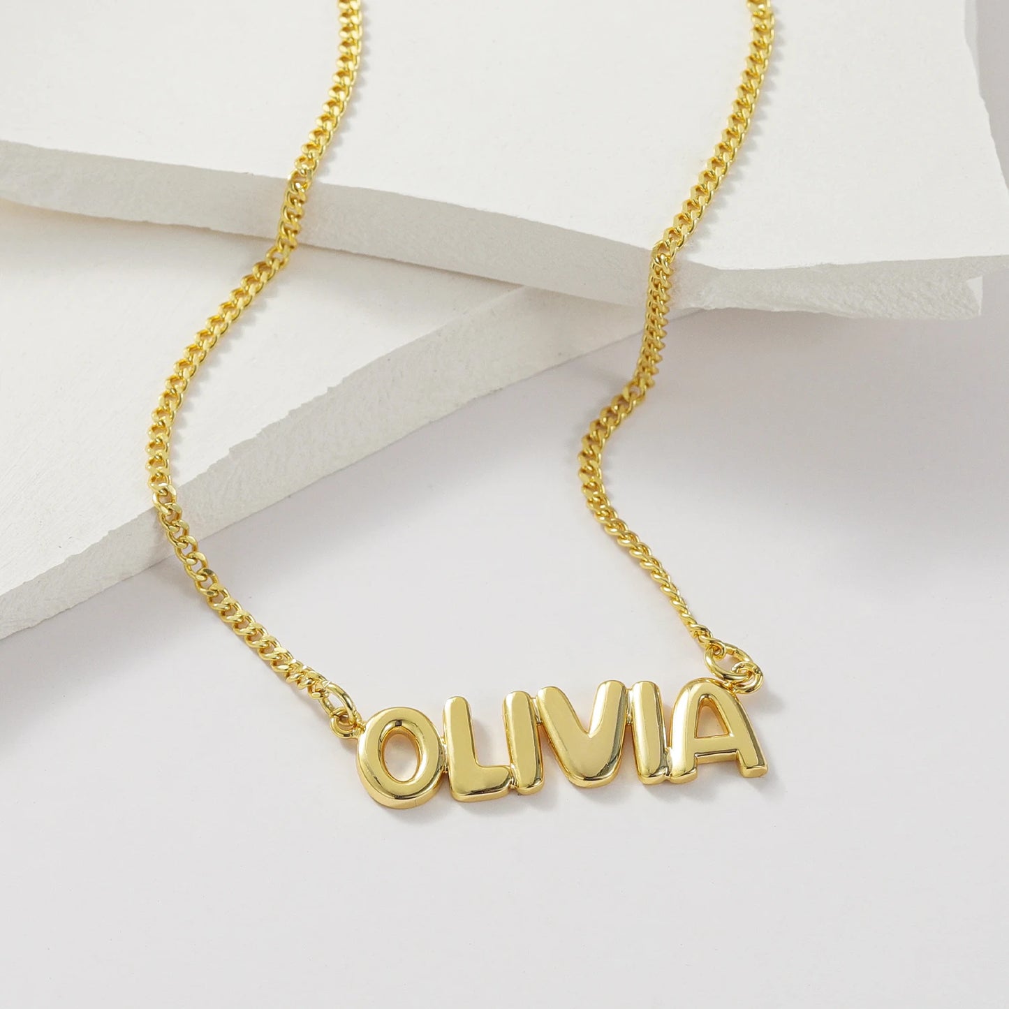 Bubble Monogram Necklace